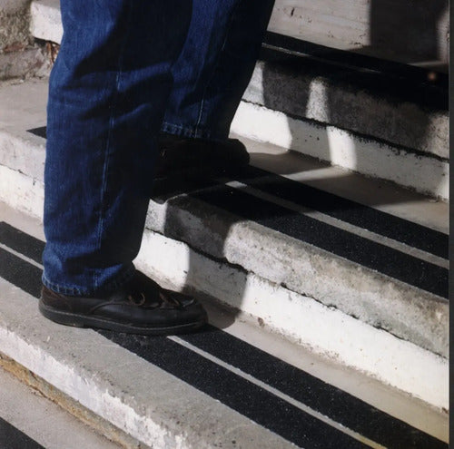 Pack 5 Cinta Antideslizante 5 Metros 50 Mm Pisos Escaleras Color Negro Escalera