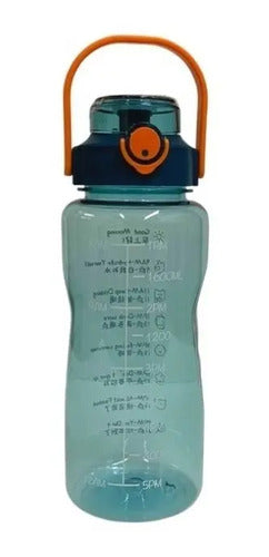 Botella De Agua Motivacional 2 Litros Con Indicador Medida