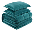 Cobertor Cubrecama Sherpa Chiporro Peludo Invierno 2.5 Plaza Verde Liso