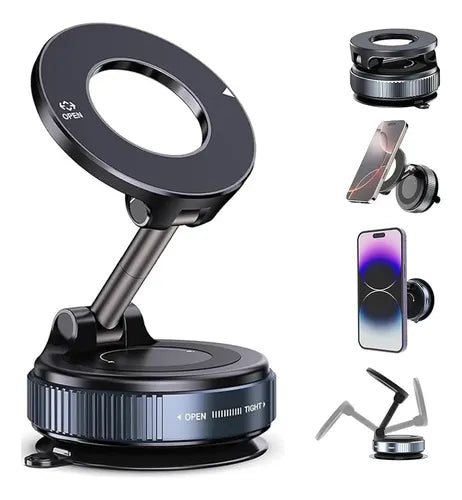 Soporte Magnético Dawang Para Celular Con Ventosa De Vacío Universal Negro