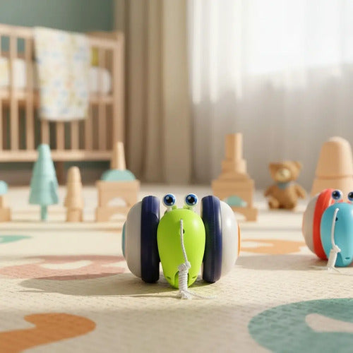Juguete Interactivo Bebés Y Niños Caracol Arrastre Luces Led
