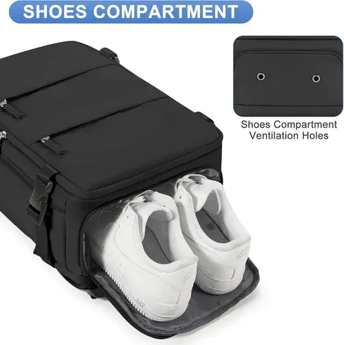 Mochila Viaje Expandible Con Usb Viral Para Cabina De Avión