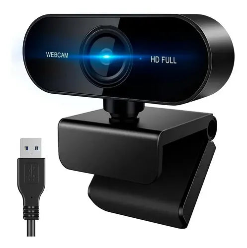 Webcam Full Hd 1080p Camara Web Con Microfono Incorporado Negro