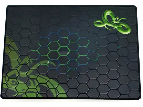 Mousepad Gamer Cosido Verde Con Diseño Verde