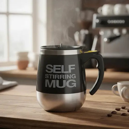 Taza Mezcladora Automática Con Revestimiento Automático Negro