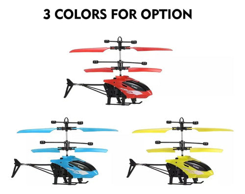 Pack 3 Helicópteros Juguete Volador Con Sensor Infrarrojo Surtido