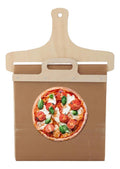 Pala De Madera Deslizante Para Pizza Con Mango Ligera Café