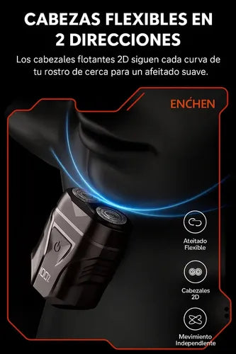 Mini Afeitadora Metal Eléctrica Recargable Portátil Viajes Negro