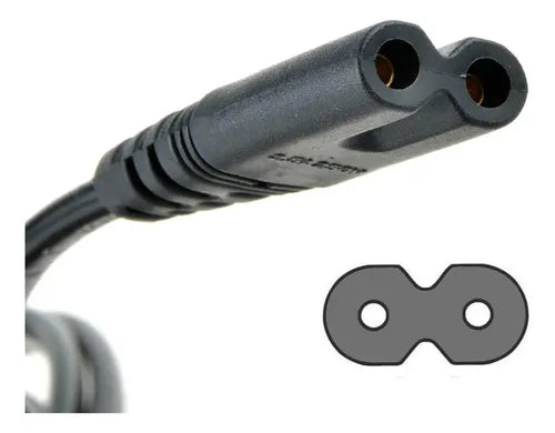 Cable De Poder Tipo 8 Alimentacion Para Notebook Pc O Tv