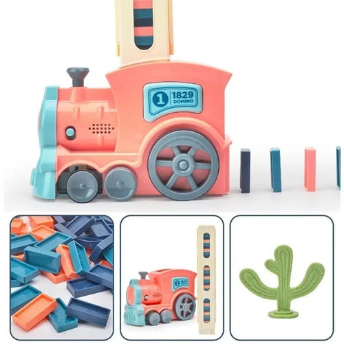 Juego De Tren Domino Eléctrico Luz Sonido Juguete Educativo