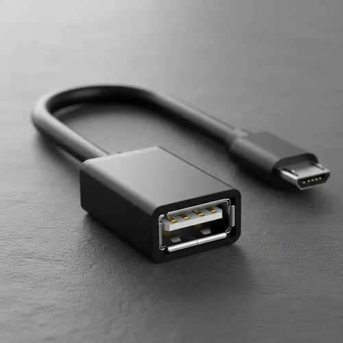 Cable Otg Micro Usb De Metal Para Pendrive Mouse Teclado