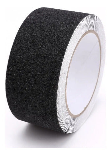 Pack 5 Cinta Antideslizante 5 Metros 50 Mm Pisos Escaleras Color Negro Escalera