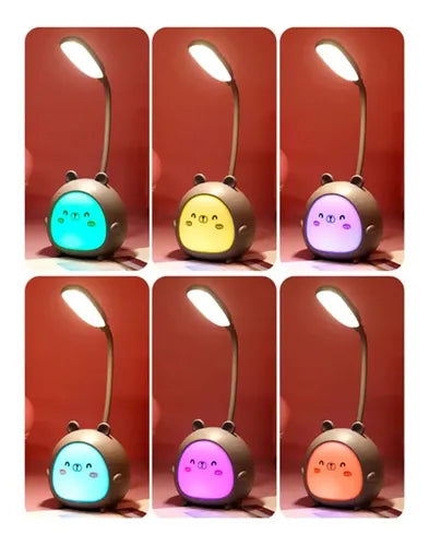 Lampara De Mesa Escritorio Led Rgb Con Diseño Kawaii
