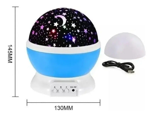 Proyector Espanta Cuco Lámpara Luz Led Cielo Estrella Niños