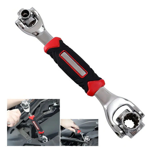 Llave Universal 48 En 1 360° Jingema Tools Tigre Acero Inoxidable
