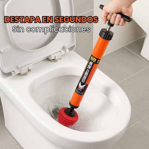 Sopapo Destapador Cañerías Para Baños Alta Presión Drenaje