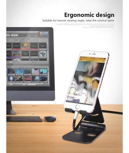 Soporte Para Celular O Tablet De Escritorio Mesa Regulable