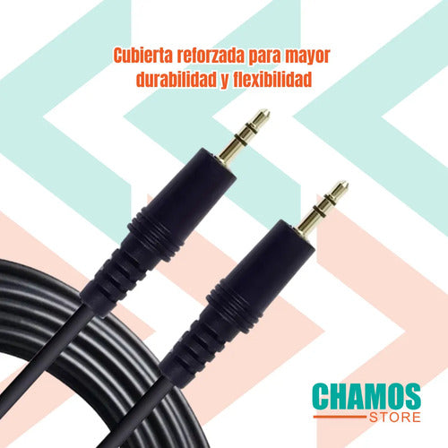 Cable Auxiliar De Audio 5 Metros Plug Jack 3.5 Mm