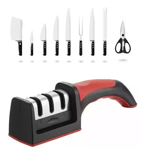 Afilador Amolador Portátil Manual De Cuchillos Y Tijeras