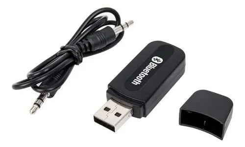 Receptor De Audio Bluetooth Usb Para Auto Radios Y Equipo Negro