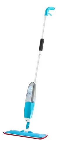 Trapero Microfibra Mopa Spray Rociador Paño Limpieza Piso Azul