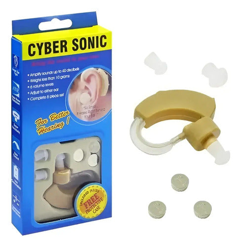 Kit Audifono Hipoacusico Oido Baja Media Alta Color Piel Piel