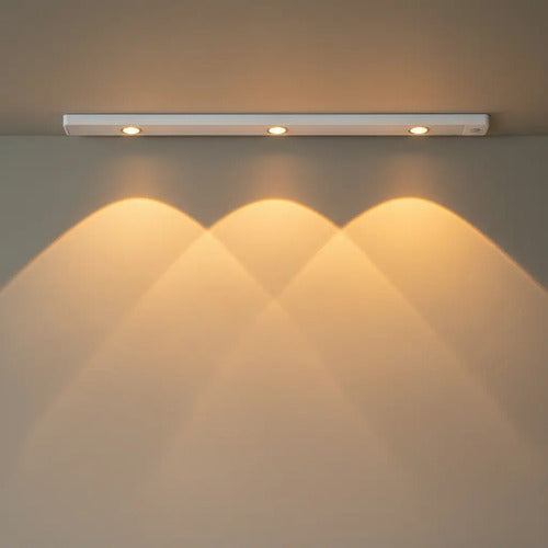 Barra Tira Luz Led Con Sensor De Movimiento 40 Cm Blanco