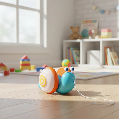 Juguete Interactivo Bebés Y Niños Caracol Arrastre Luces Led