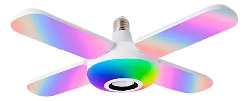 Ampolleta Foco Parlante Led Colores Con Control Y Bluetooth Rgb