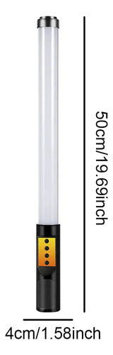 Barra Led Rgb De 50 Cm Iluminación De Estudio Fotográfico