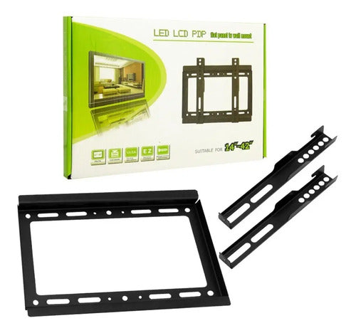 Soporte Fijo Para Tv De 14 A 42 Pulgadas 25kg Negro