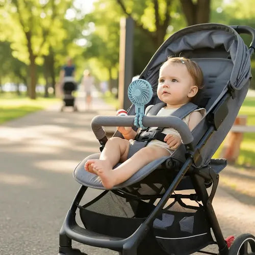 Ventilador Portátil Flexible Multiuso Coche Bebé Recargable