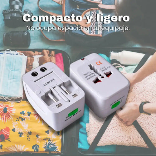 Adaptador Conector Enchufe Universal Para Viajes