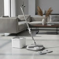 Set Mopa 360 Microfibra Giratoria Y Cubo Escurridor Gris