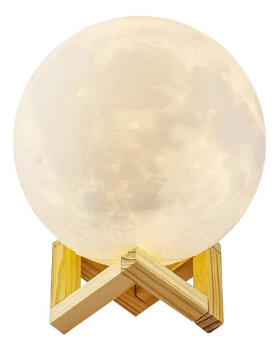 Lámpara Luna 3d Táctil Led 16 Colores Usb