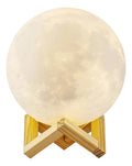 Lámpara Luna 3d Táctil Led 16 Colores Usb