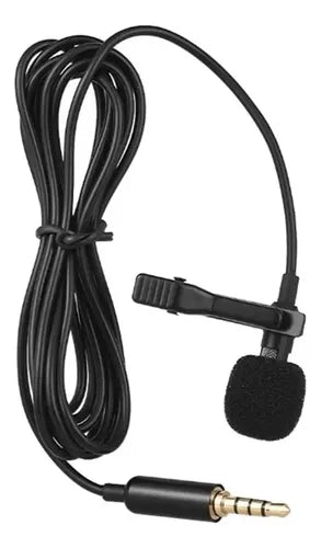 Micrófono Lavalier Omnidireccional Zhs Solapa Para Celulares 1.5m Negro