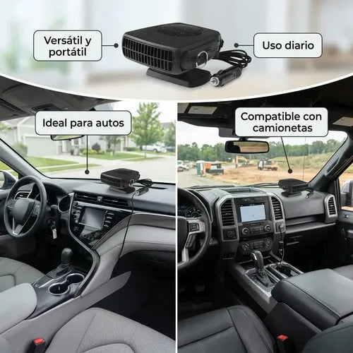 Calefactor Portátil Calentador 12v Auto Camioneta 200w