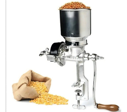 Molino Moledor Manual Metálico Choclo Maiz Cafe Cereal Arroz Metal