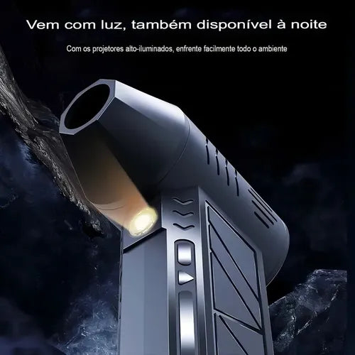 Soplador De Aire Eléctrico Inalámbrico Jetfan Turbo Blitz Pro, 130000 Rpm, 3 Potencias, Epsilon Eps-t791 Negro