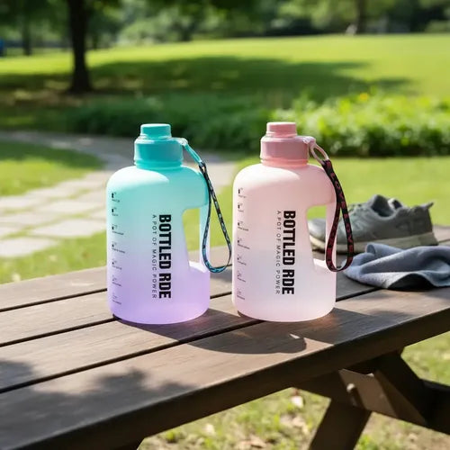 Botella Deportiva Con Asa De 2 Lt Con Indicador De Medida