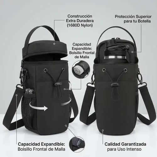 Bolso Gimnasio Magnetico Imantado Deportivo Resistente 5kg Negro Lisa